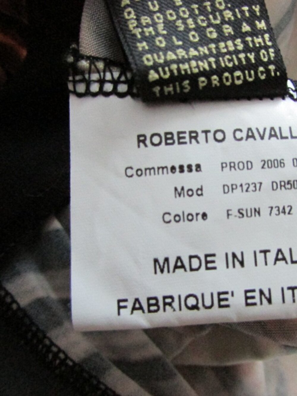 Vintage NWT 2006 Roberto Cavalli Ray of Gold Sun Mini Halter Dress XL - Picture 14 of 15